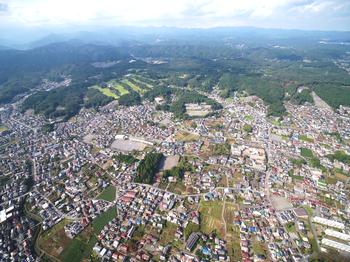 ４０周年記念航空写真 ２ 青梅市立吹上中学校