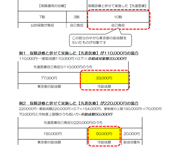 特定不妊治療(先進医療)助成イメージ