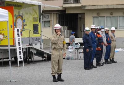 6月30日青梅市土砂災害対応・水防訓練の写真