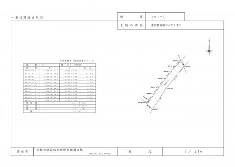 一筆地調査成果図