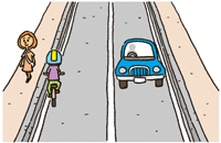 自転車は、車道が原則、歩道は例外 の画像1