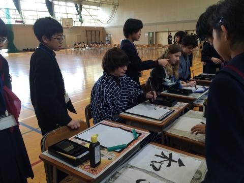 平成28年3月23日 青梅一中訪問・天寧寺見学・青梅宿散策の画像1