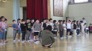 １年生を迎える会の様子です