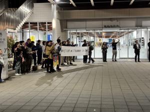 使節団を出迎えるホストファミリーの皆さん
