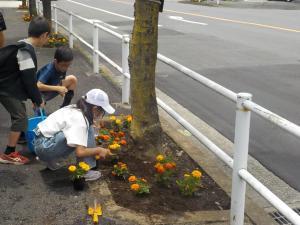 花植え２