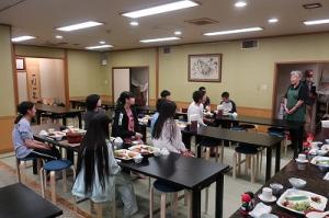 夕食前に女将さんのお話