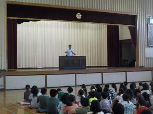 始業式の様子