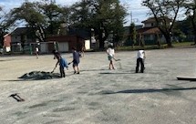 校庭整備①