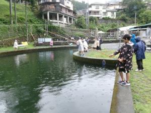 フィッシングセンターでの様子