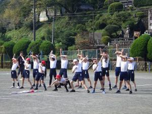 6年ソーランの練習