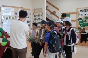 ビジターセンターで