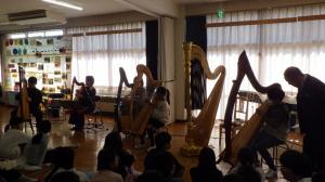 ハープの演奏体験