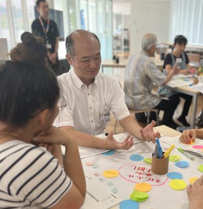 9月1日、9月6日東青梅1丁目地内諸事業用地等基本計画説明会兼ワークショップの写真