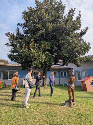 保育園の園庭の写真