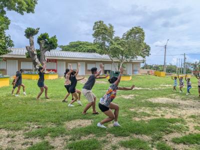 あわおどりの練習の写真1