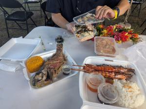 フェスティバルでの食事の写真