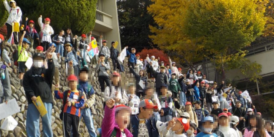 オリエンテーリング出発前の様子