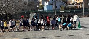 持久走　スタート前の様子