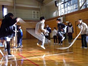 長なわ集会　二人そろって