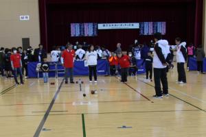 令和7年度親子ふれあい事業ボッチャ大会　試合風景2