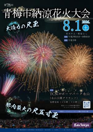 納涼花火大会ポスター