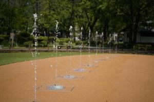 わかぐさ公園の親水施設の写真