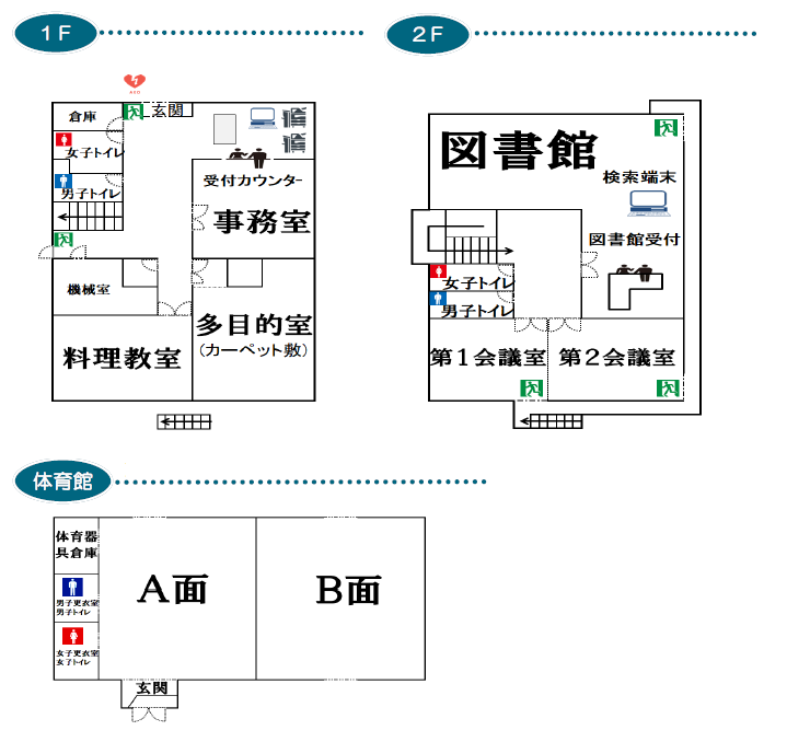 梅郷市民センター・平面図