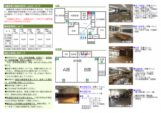 利用案内(裏)