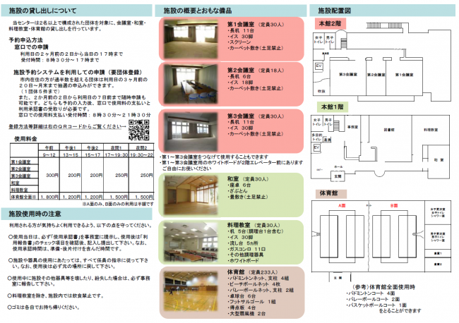 利用案内(裏)