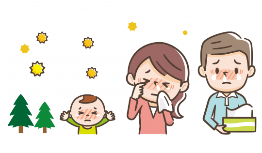 花粉症のイラスト